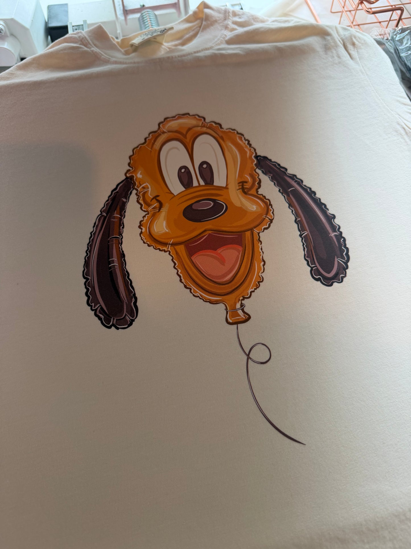 Yellow dog balloon