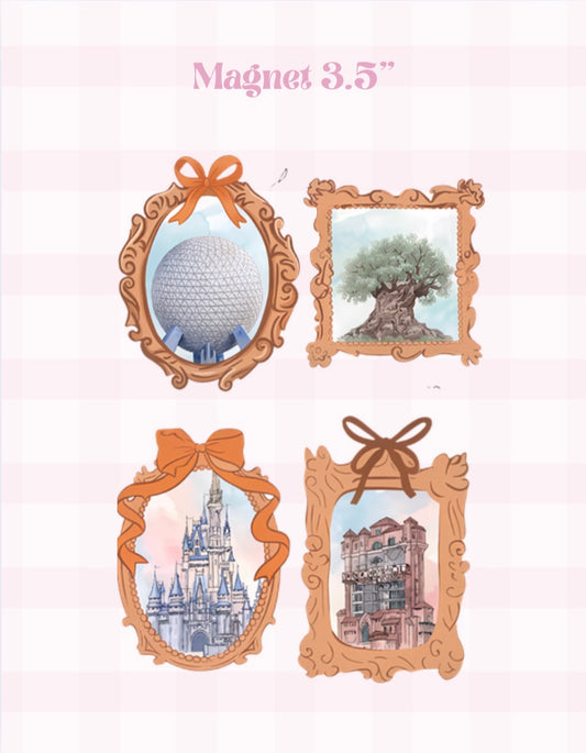 Park stamp magnets
