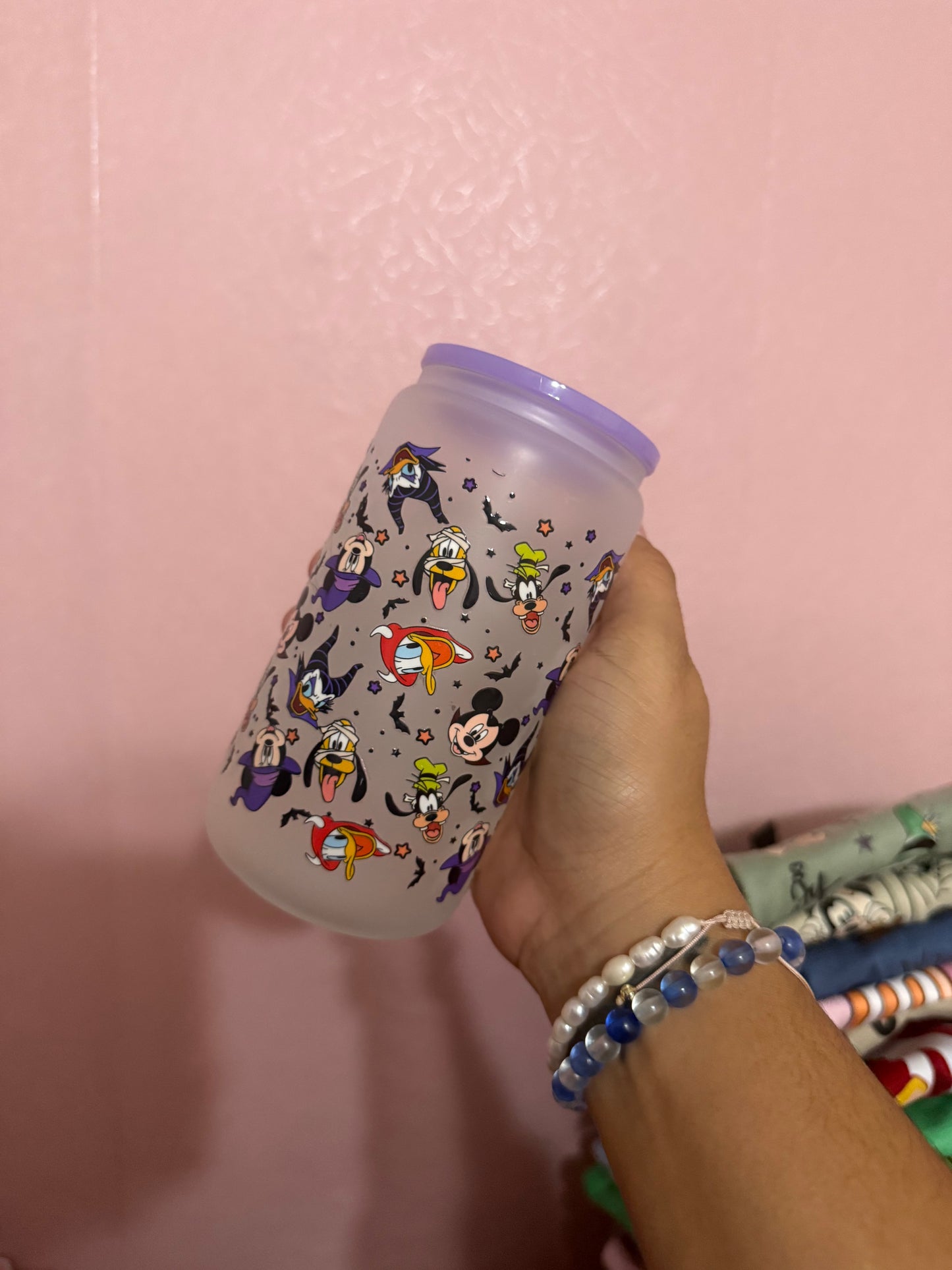 Glass cup Halloween