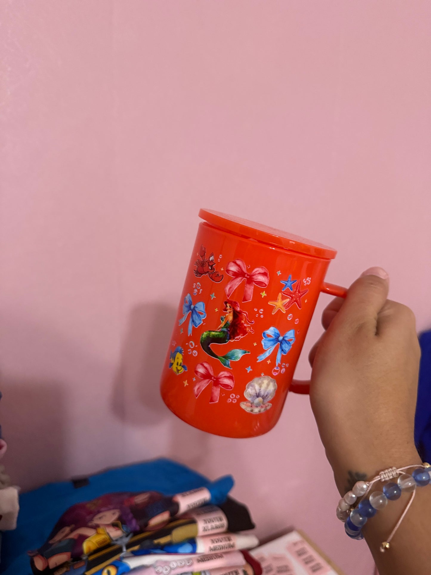 Glass cup ariel