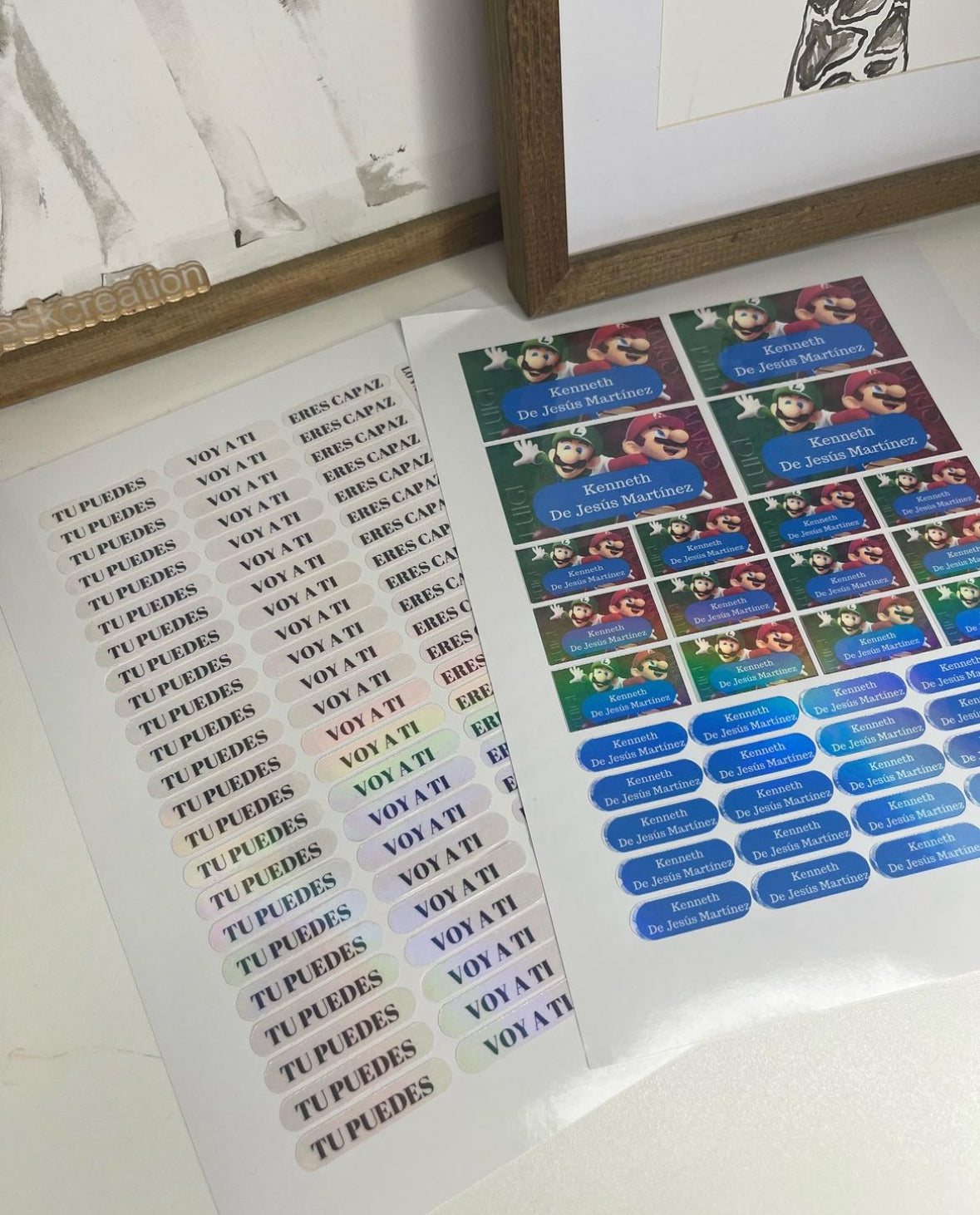 Mixed label waterproof